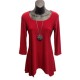 Red tunic with spikes Gitane Fashion collection