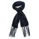 Foulard Noir en lainage mini sequin