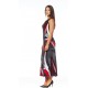 Robe longue combo Rouge Modes Gitane