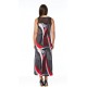 Robe longue combo Rouge Modes Gitane