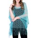 Shawl Turquoise avec paillettes