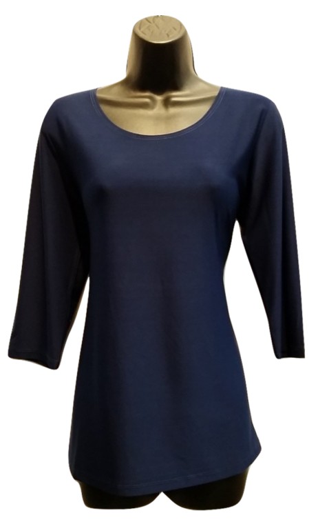 Plain navy top of Creation collection - Boutique Isla Mona