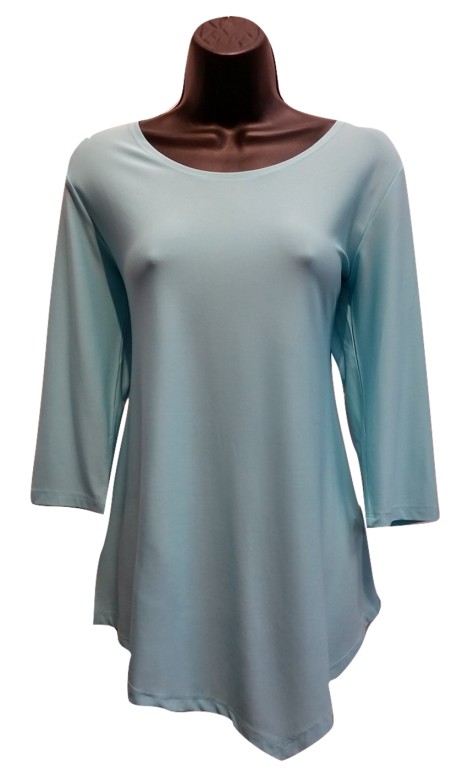 Plain aqua tunic with spikes of Creation collection