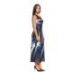 Robe longue combo Bleu Modes Gitane