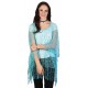 Shawl Turquoise avec paillettes