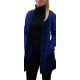 Cardigan lainage Bleu Royal