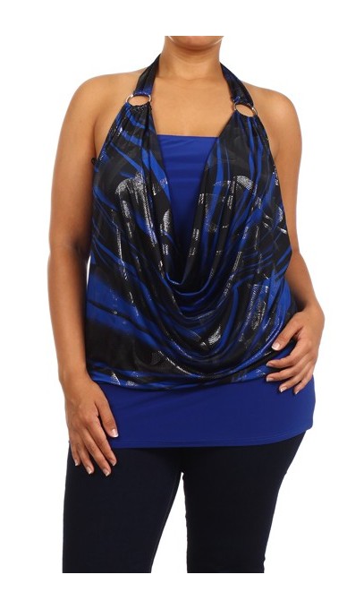 Camisole bleu royal pour femme 