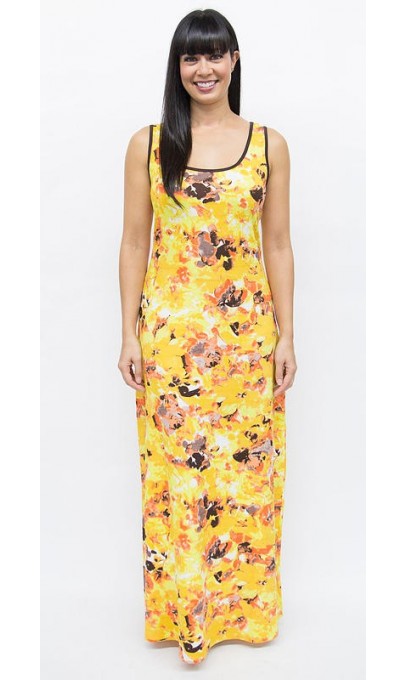 Robe maxi collection Tango Mango jaune