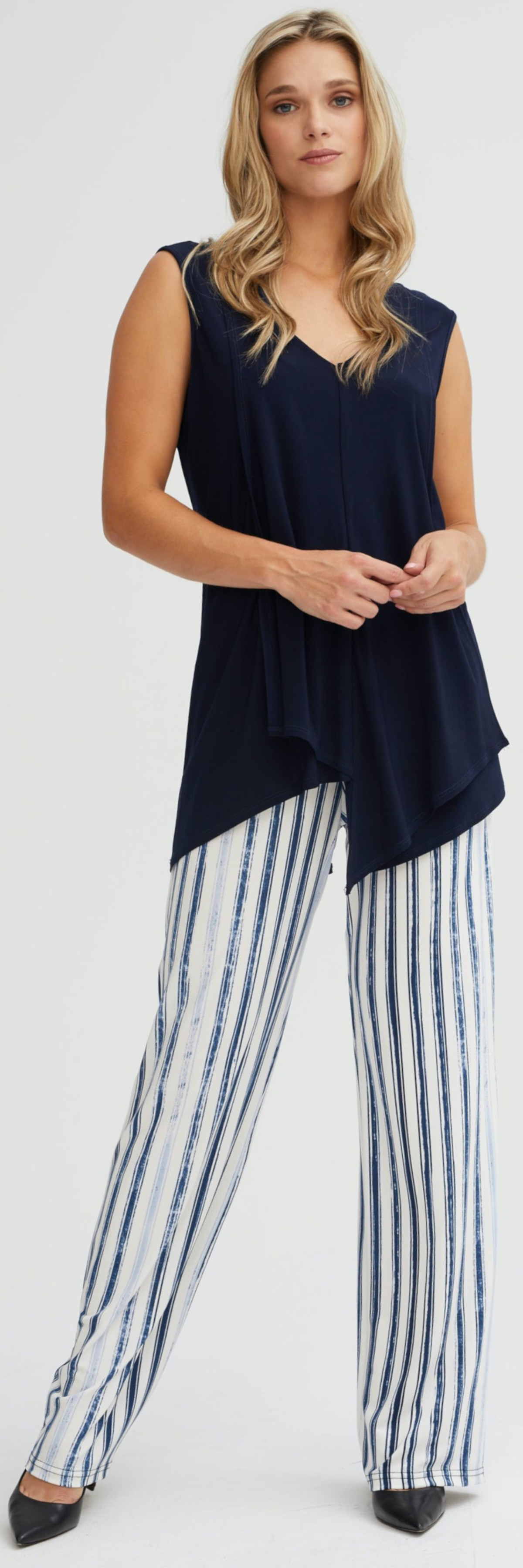 Pantalon droit imprim lign Boutique Isla Mona