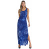 Robe longue la brume Bleue