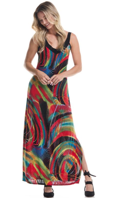 Robe longue Peacock