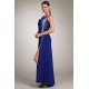 Robe longue bleu royal